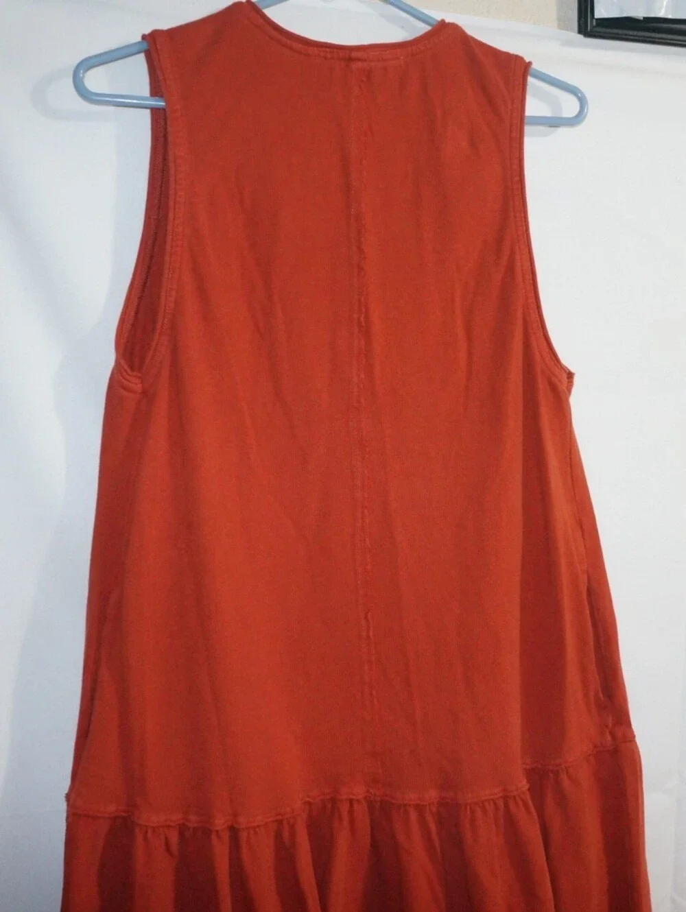 People Easy Street Midi Dress, sleeveless Burnt Orange Size Small